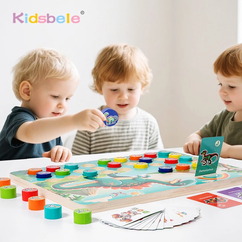 

Деревянная развивающая игра-головоломка «Динозавры»: азбука, память, сопоставление, шахматы с карточками, интерактивная игрушка Монтессори для дошкольников