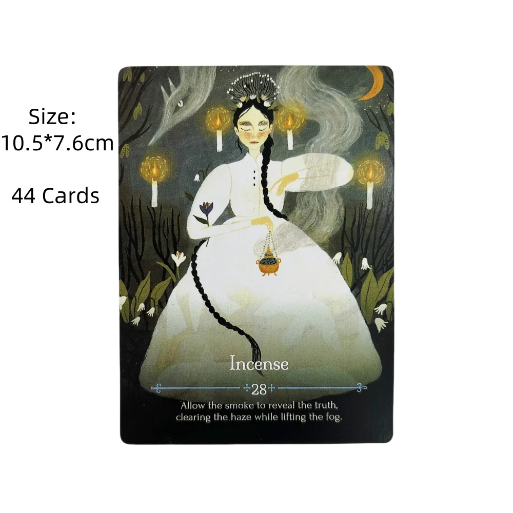 Seasons of the Witch Imbolc Oracle Cards Full English Deck Tarot Divination Wisdom Fate Family Party Edition Board Game