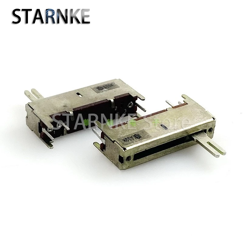 2PCS 35mm single-joint 3-pin A50K Straight Sliding Potentiometer Mixer Sound And Light Control Fader Sliding Stroke 20mm