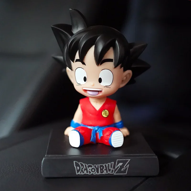 Dragon Ball Anime Figure Goku Majin Buu Car Ornament Shake Head Dolls Action Figure Decoration Cartoon Auto Interior Accessories