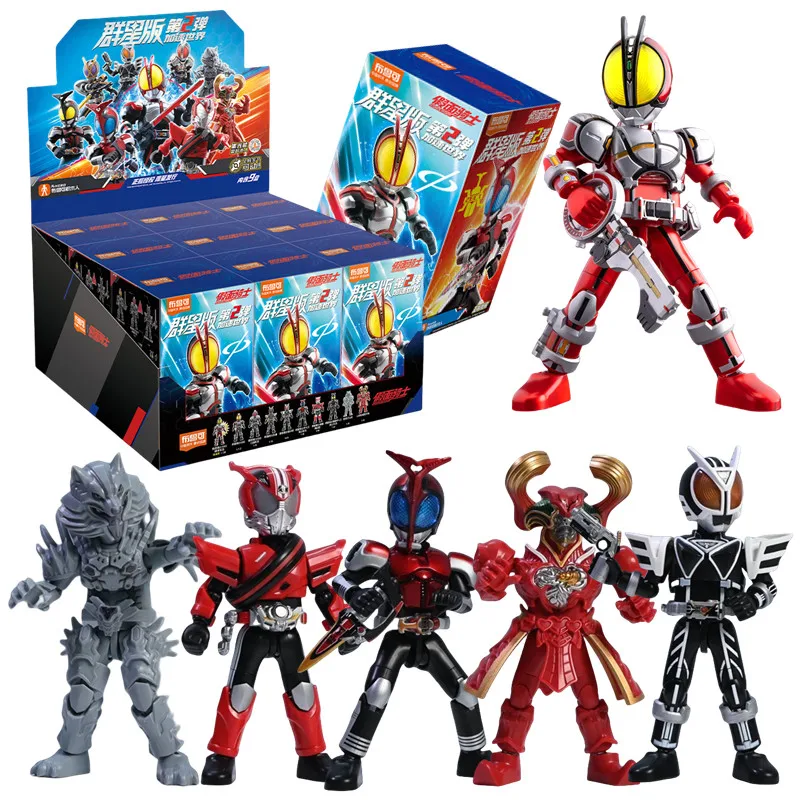 

1/9Pcs BLOKEES Episode 2 Accelerating the World Kamen Rider Building Blocks Masked Rider 555 Kaixa Delta Model Assembled Toys