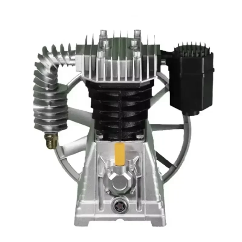 Upgrade Air Compressor Head Low Noise Aluminum Spray Painting King One-piece Double With Auto Repair Submersible Air Pump Castin