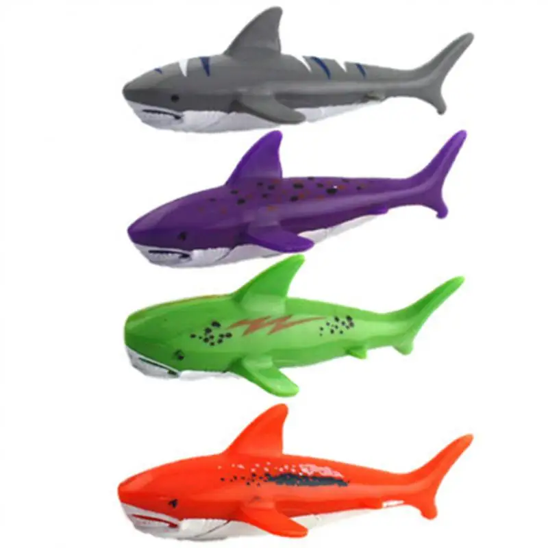 Kids Summer Shark Rocket Throwing Toy Swimming Pool Dive Game Water Fun Games Pool Toys Baby Water Educational Bath Toys Gifts