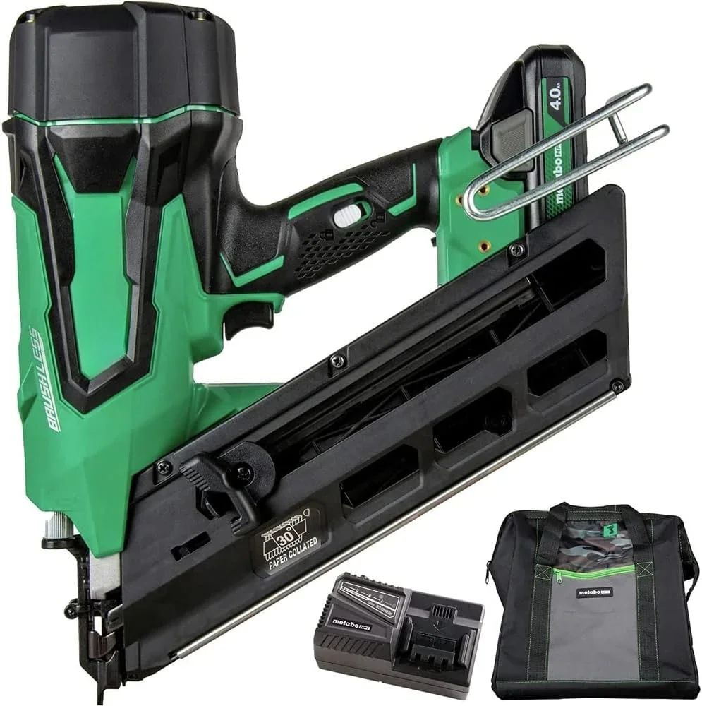 

Cordless 18V MultiVolt™ Framing Nailer Kit | Accepts 2-Inch to 3-1/2-Inch Clipped & Offset Round Paper Nails | 1-18V 4.0Ah