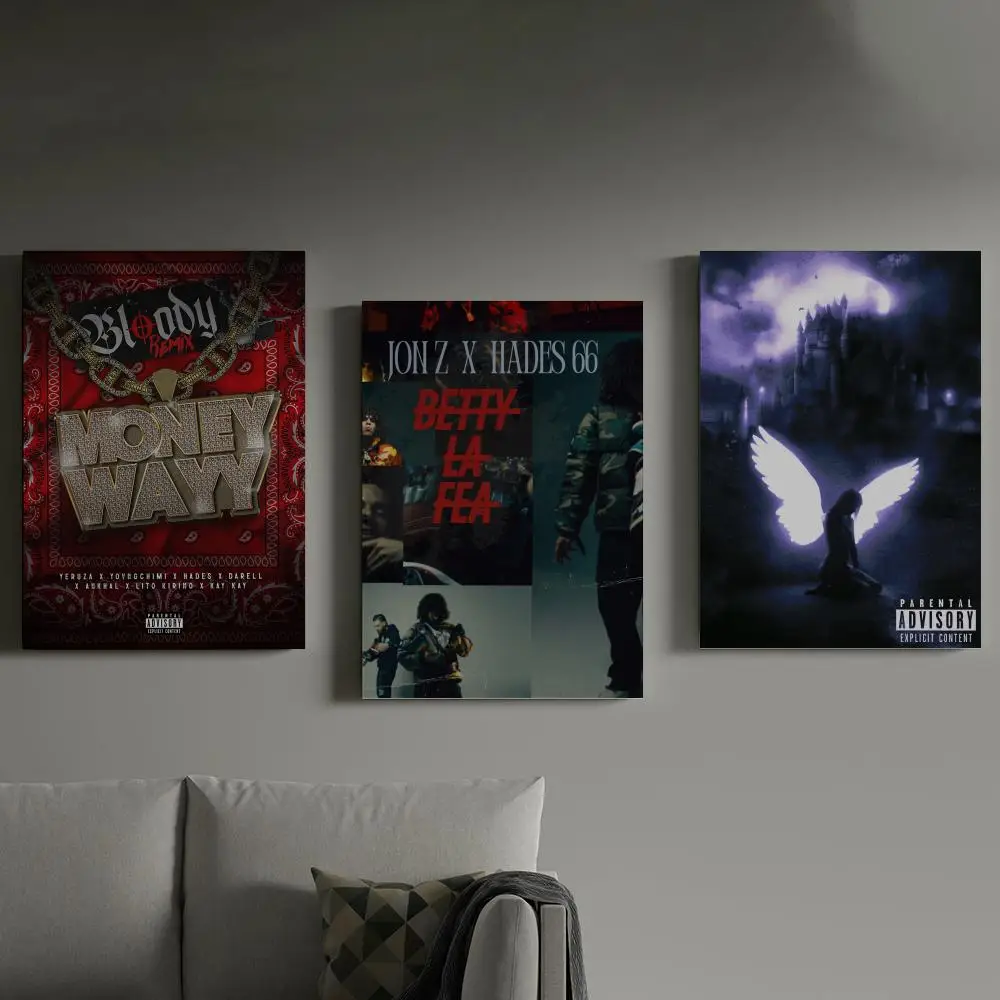 

Hades66 Poster Prints Canvas Painting Wall Art Picture Living Room Home Decor Tracklist Music Album Cover