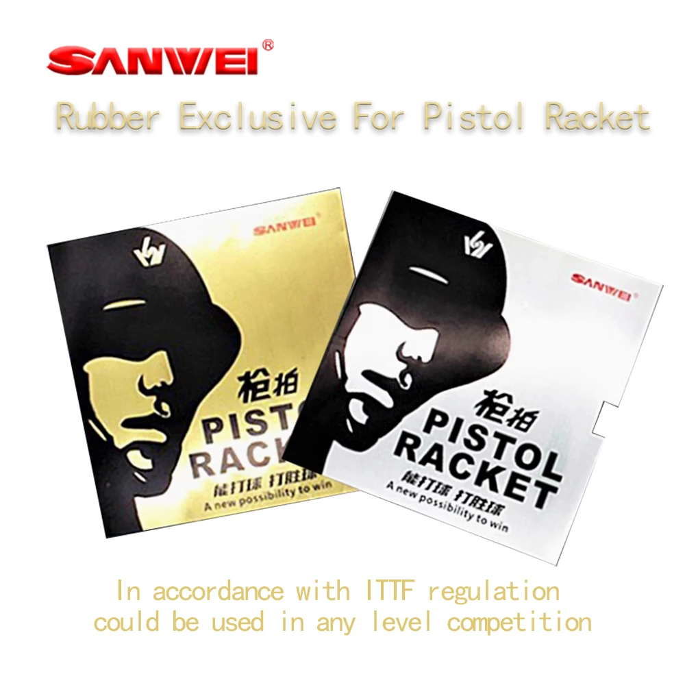 

Оригинальная накладка для настольного тенниса SANWEI, эксклюзивно для пистолетной ракетки TQ1 TQ12, одобренная ITTF, накладка для пинг-понга