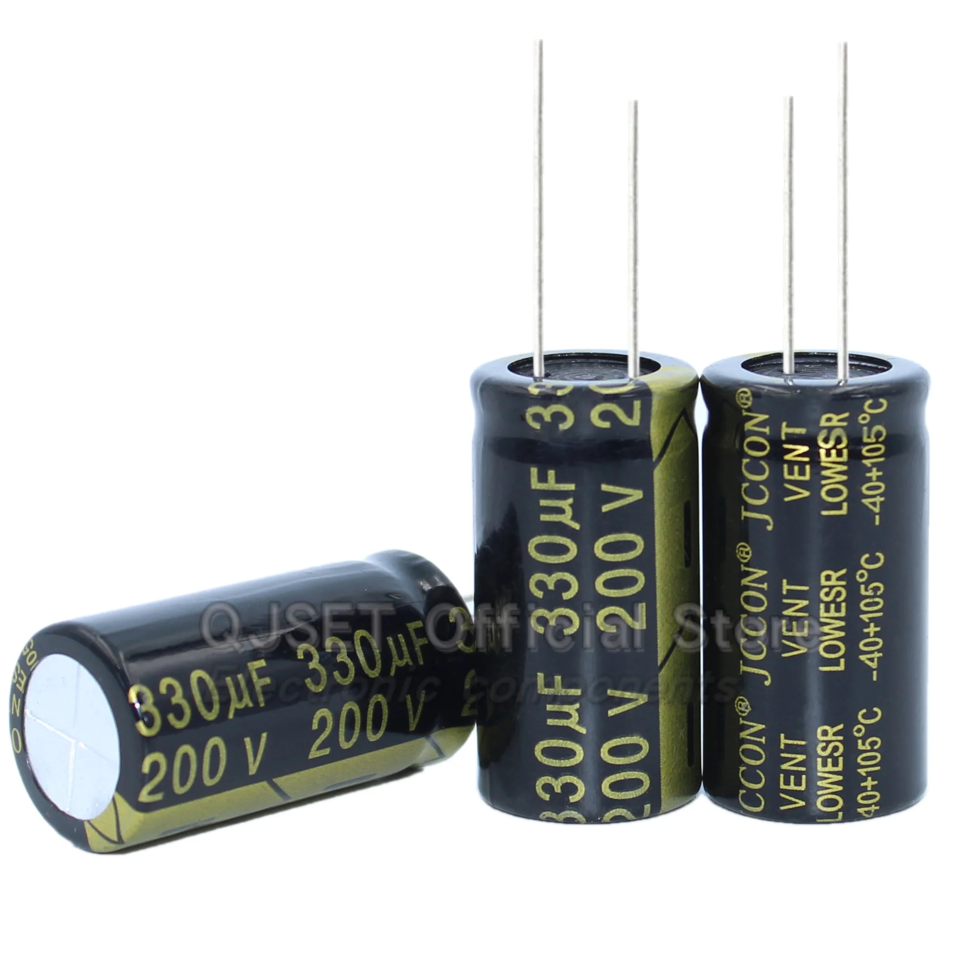 JCCON Capacitor 200V 100UF 330UF 470 UF Switching Power Supply Adapter High-Power High-Frequency Aluminum Electrolytic Capacitor