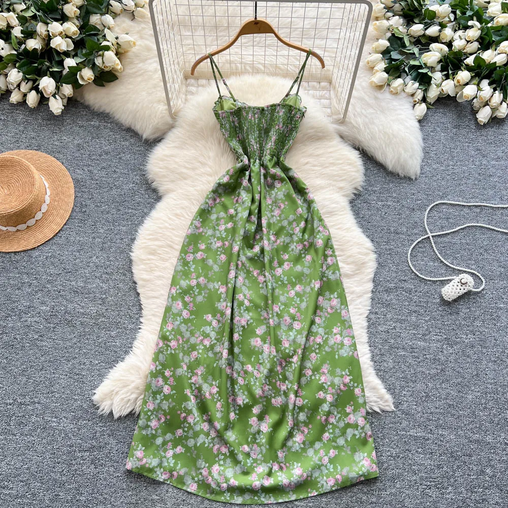Sexy vintage off shoulder Sleeveless print Chic Sheath A-line Dress Birthday Party Fashion Women Clothing Ball Gown
