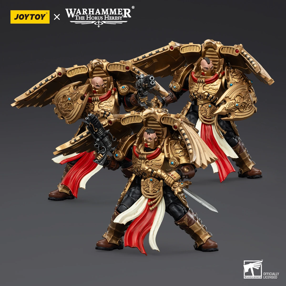 

JOYTOY Warhammer The Horus Heresy 1/18 Scale Legio Custodes Custodian Venatari Squad Action Figure Model Toys For Collection