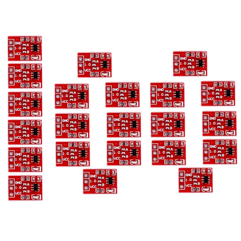 100Pcs TTP223 Touch Key Switch Module Touching Button Capacitor Type Single Channel Self Locking Touch Switch Sensor