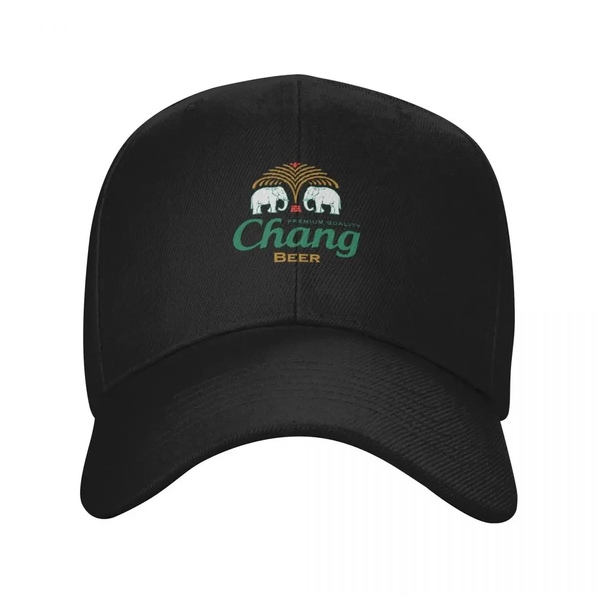 2026 Thailand chang beer bottle label ?????? ???? essential t shirt Baseball Cap Golf Cap derby hat summer hat For Man Women's