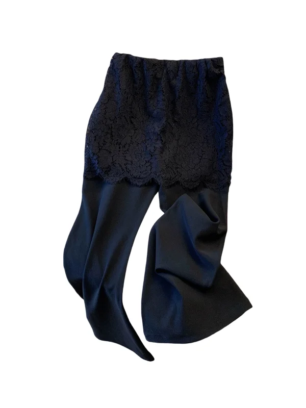 

Женские повседневные брюки-клеш Bla Lace Micro Flare с высокой талией, эластичные, облегающие, длинные, весна-осень, новинка, из другой ткани