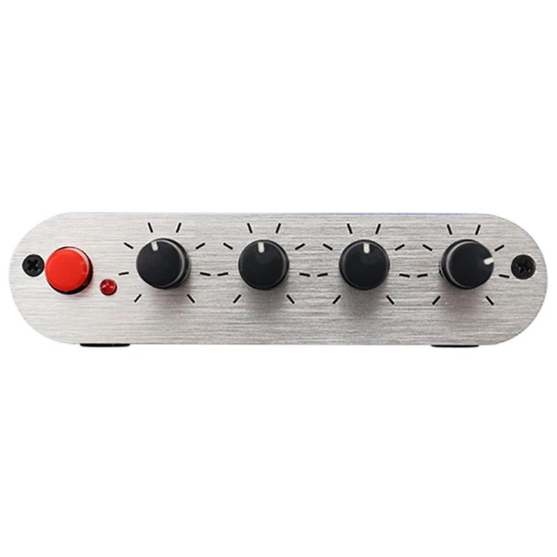 Persevering- Stereo Mixer (4 Input ,1 Output ) Individually Controls Board DIY Headphones Amplifier Case DC12V