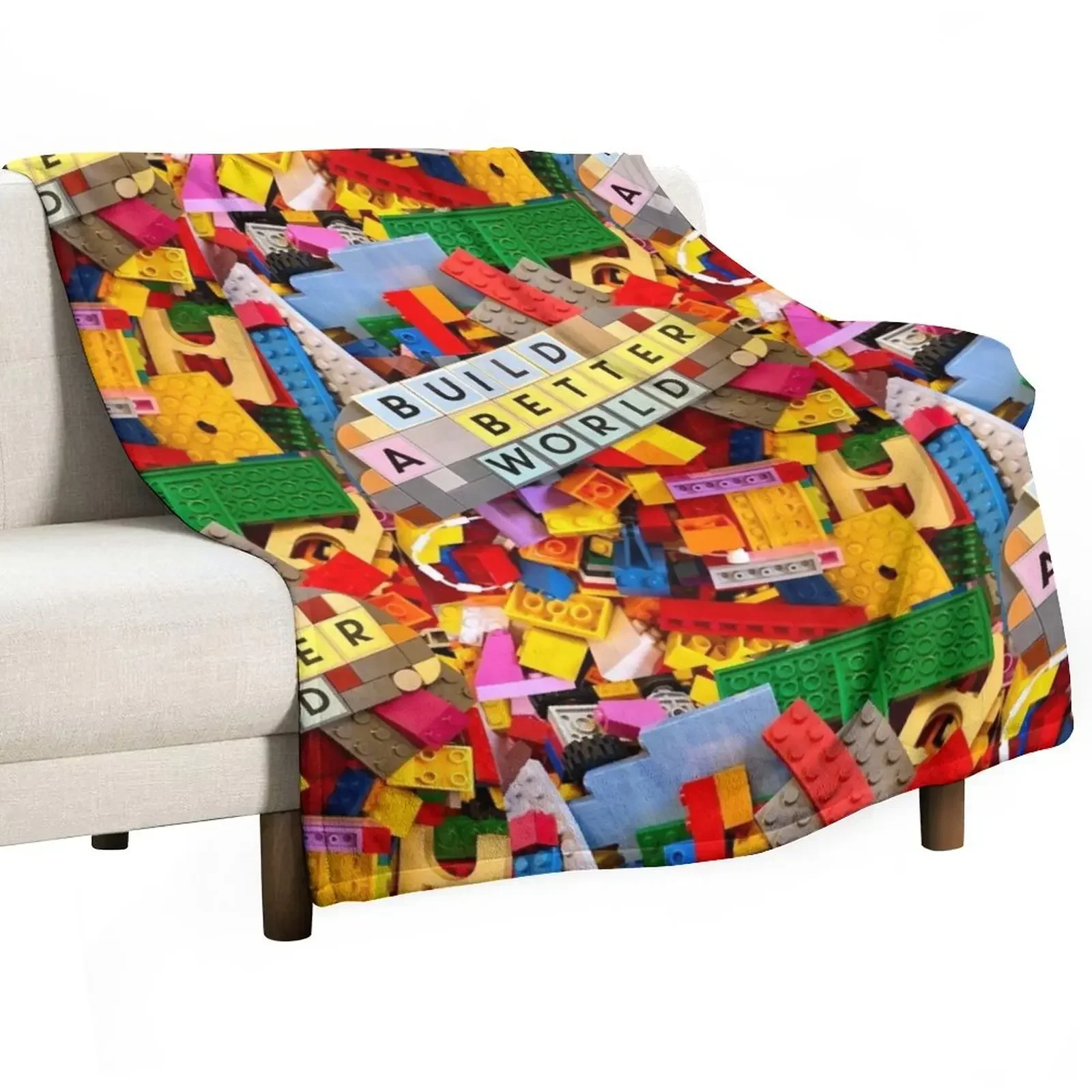 

Build a better world Throw Blanket for sofa Thermal Blankets