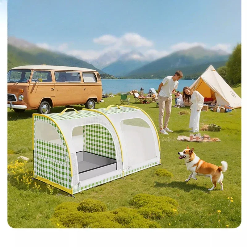 

Car kennel cat litter foldable portable four-season pet cat and dog cage go out in the car pet supplies