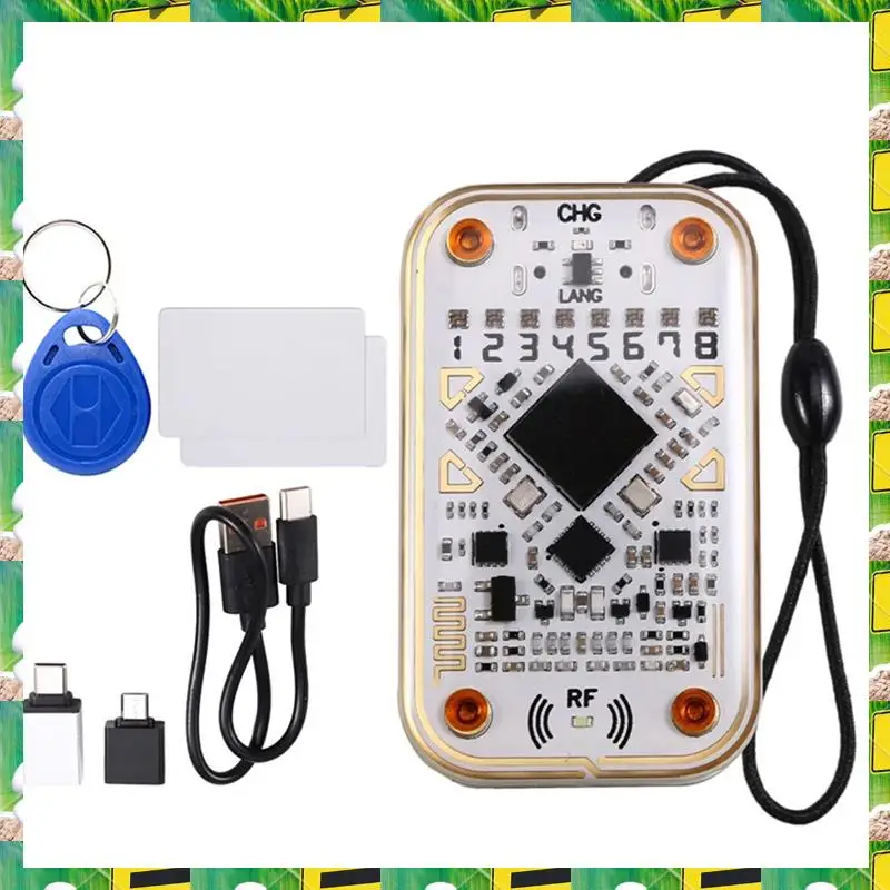 

3C Electron Chameleon Ultra RFID Smart Chip Reader +T5577 Keychain+2XUID Card Smart Emulator IC ID Card Decode NFC Read Writer,C