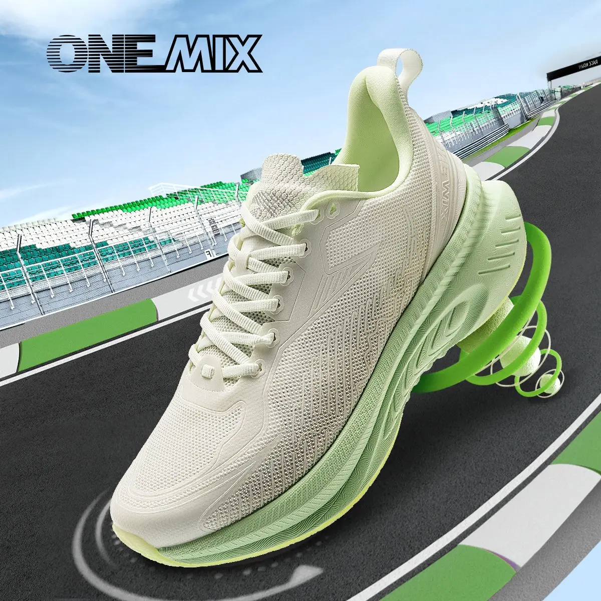 

ONEMIX Running Shoes Lightweight Breathable Mesh Classic Men Fitness Mesh Sneakers Non-slip Jogging Outdoor Women's Sport Shoes