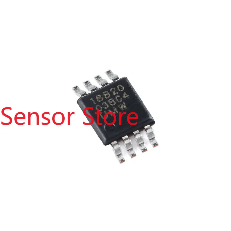 5PCS New Original DS18B20U MSOP-8 Single Bus Temperature Sensor Chip