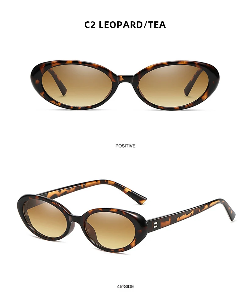 Luxus Cat Eye Sonnenbrille Frauen Retro ovale schwarze Sonnenbrille Damen Mode kleine Fahr schirme Outdoor-Brille uv400 – Detail 7