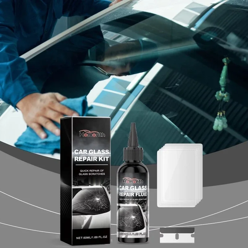 

YC19 YC19 Комплект для ремонта лобового стекла автомобиля, жидкость для ремонта трещин, бытовой набор для удаления царапин автомобиля, твердая резинка, наноуровневый ремонт