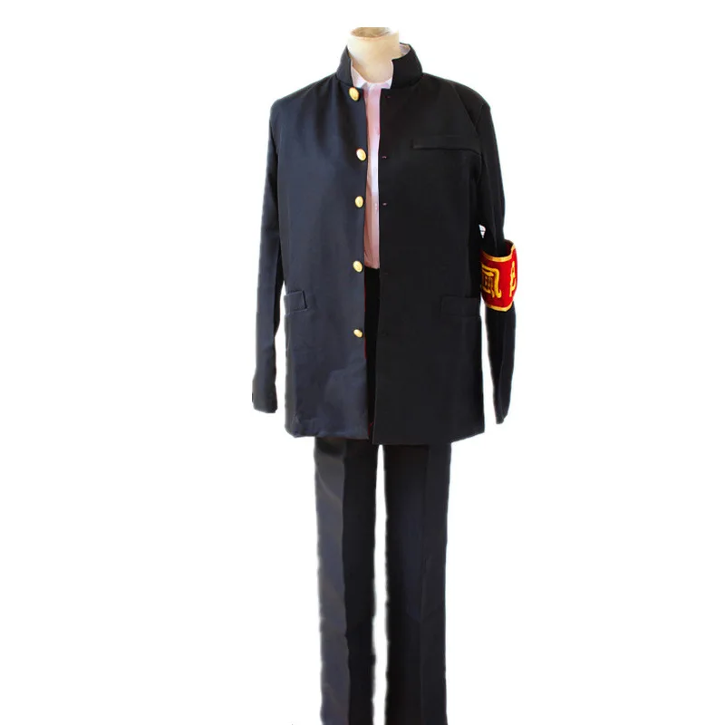 Anime Hitman Reborn Cosplay Costume Hibari Kyoya Cosplay Costumes Halloween Clothes For Men Uniform Coat With Pants