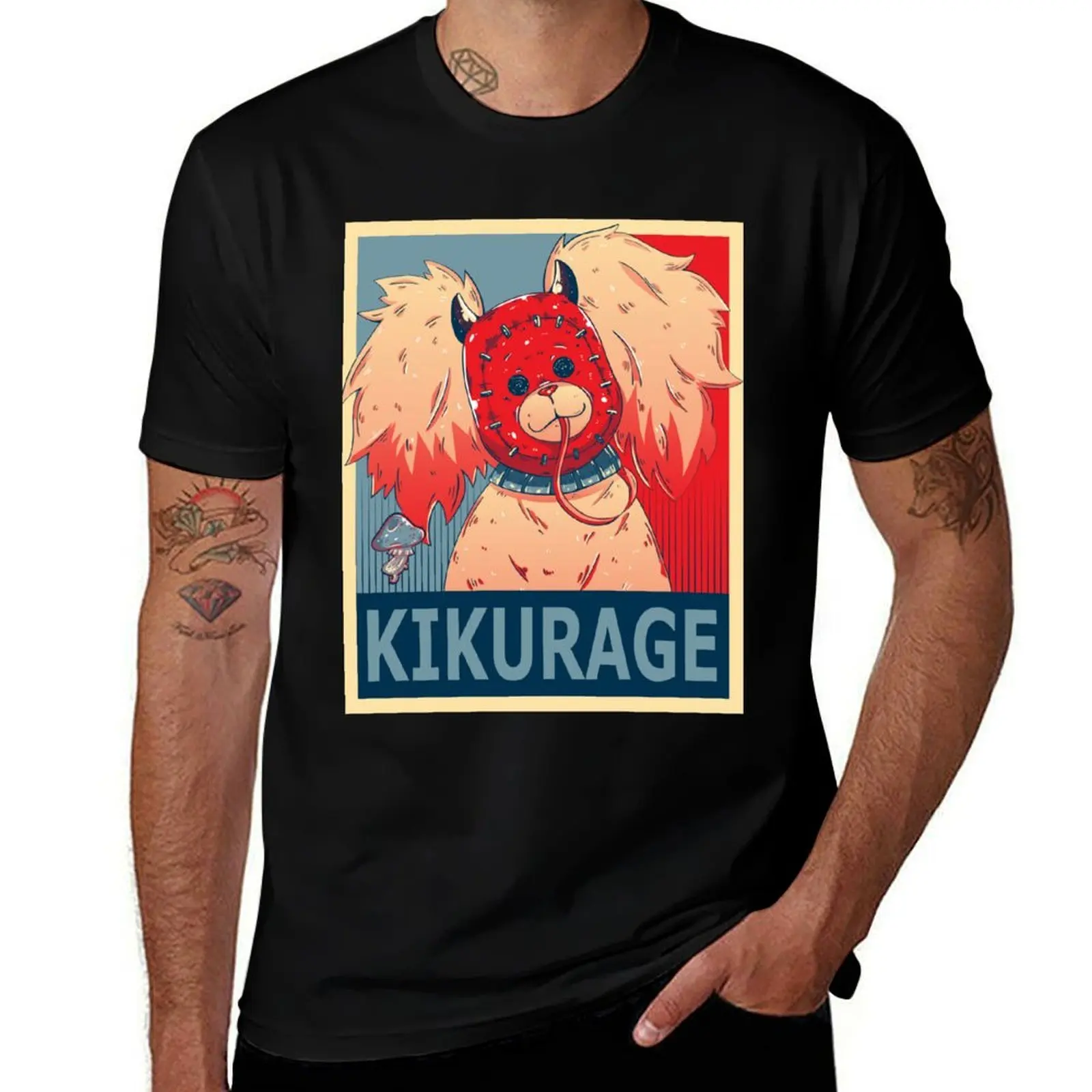 

Kikurage Poster T-Shirt Work Wear Breathable Tee