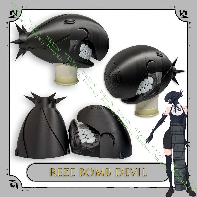 

Резе Косплей Шлем Пила Светящиеся Глаза Маска Кибер Панк Аксессуары для Сексуального Вечернего Платья Наряд Реквизит