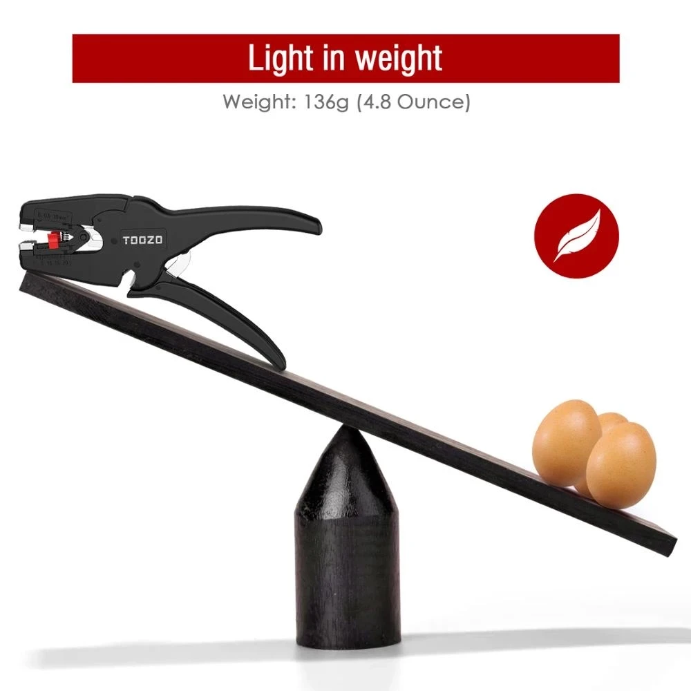 Pelacables y cortador automático, herramienta pelado de cables de alta resistencia 2 en 1 para pelado de cables, corte de 5-20 mm/(0,25-0,75 pulgadas)