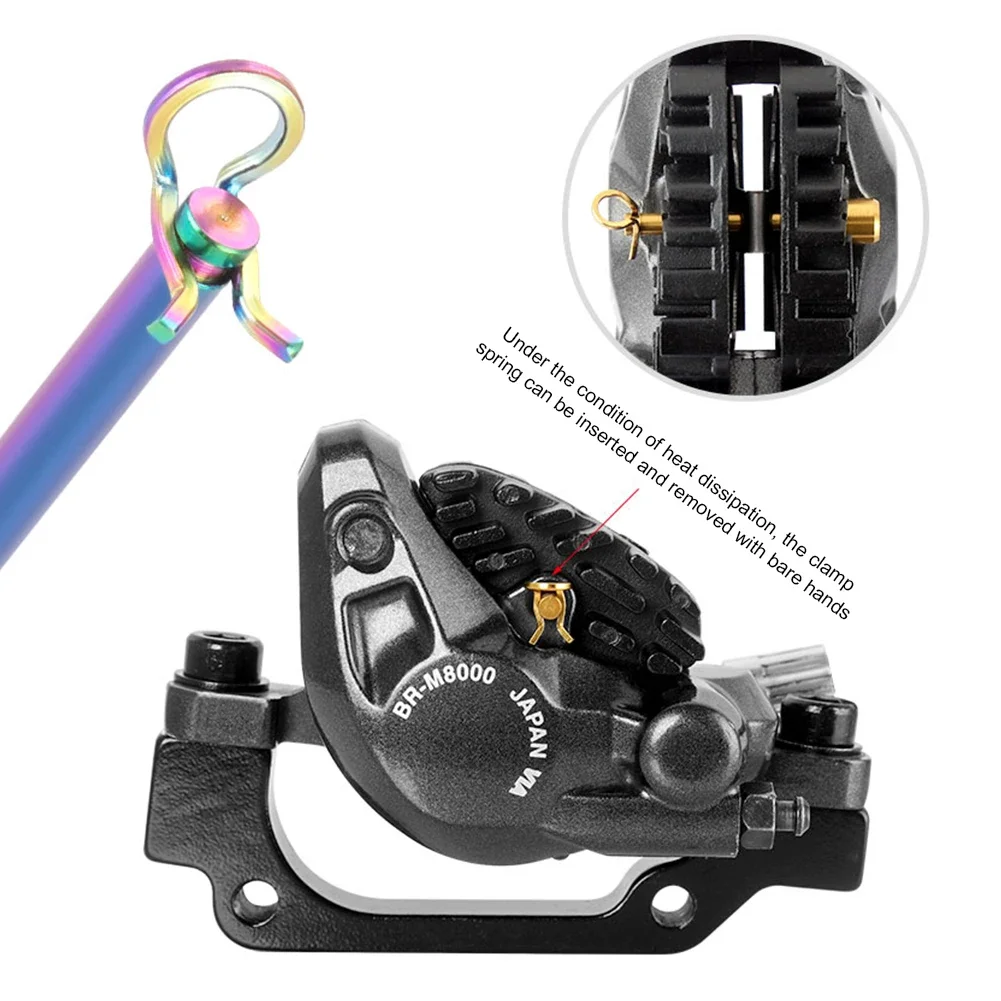 2/4/6/8 stücke Bremsbelag Retention Kit Fahrrad Hydraulische Scheibenbremsbelag Pin Bolzen und Sicherungsring Korrosion-beständig Bremsbeläge Pin Bolzen – Detail 6