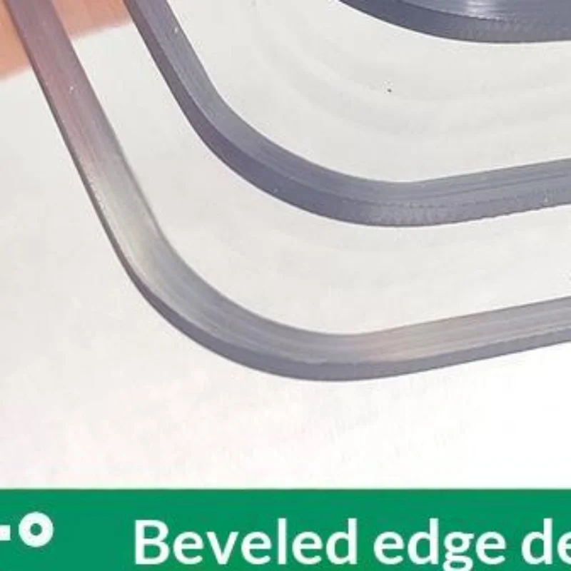PVC Transparent Tablecloth Heat Resistant Waterproof Oil Proof Wipeable Table Mat for Kitchen Dining Room Daily Use