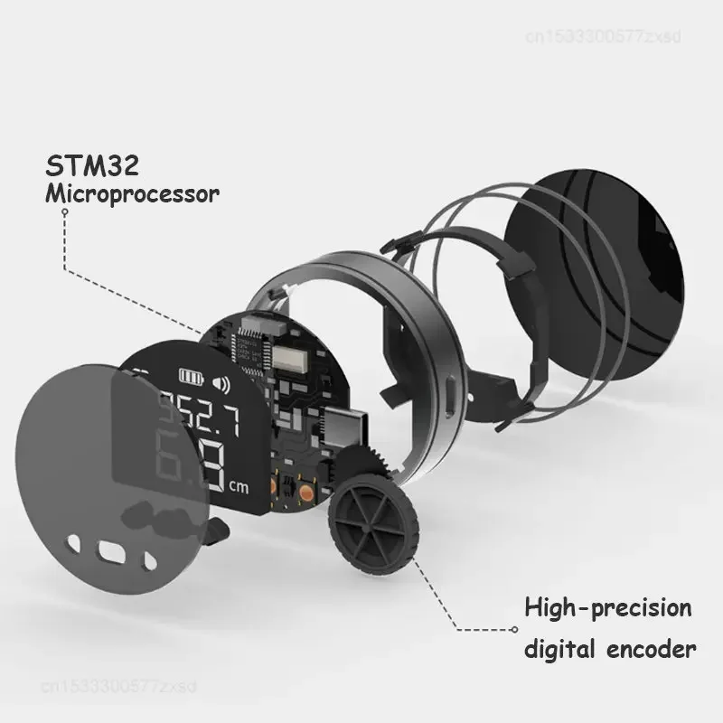 Youpin-ミニ電気定規,デジタルLCDディスプレイ付き小型電気定規,距離計,HD,充電式ツール