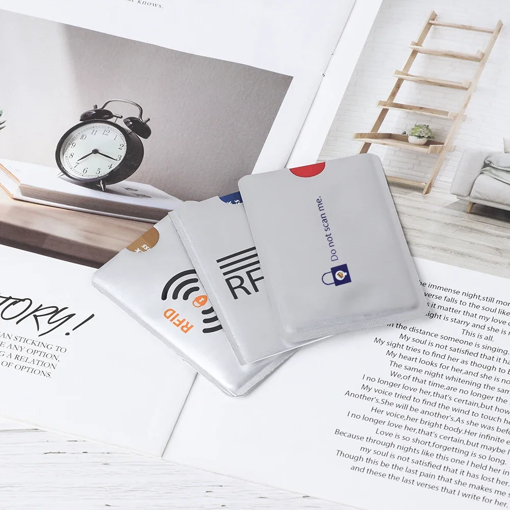 10pcs Smart RFID Blocking Anti Theft Card Holder ID Bank Card Case Cards Protector Sleeve Anti Rfid Wallet