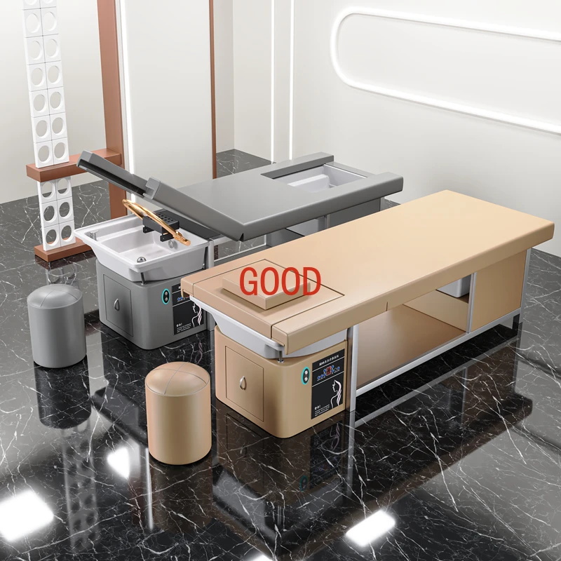 Spa Bed Shampoo Chair Nail Aesthetic Professional Hairdresser Washing Machine Hair Lava Cabeza De  Massage Wash