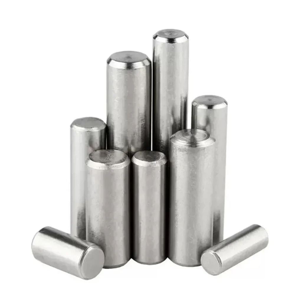 Pasador de localización cilíndrico M10 M12, pasadores de bloqueo de eje fijo de Metal de acero inoxidable 304, barra redonda, varilla sólida L = 16/20/25/30-100mm