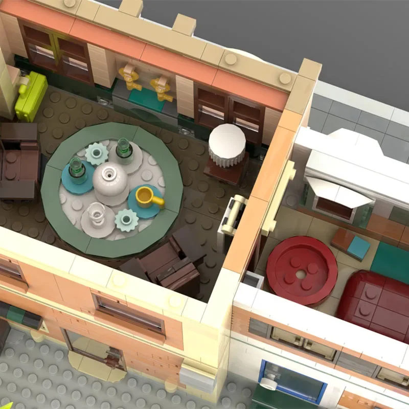 2704pcs MOC Werkstudio en Apotheek - Bouw van Boutique Architectuur Bouwstenen Bakstenen Speelgoed Verjaardag Festival Cadeau