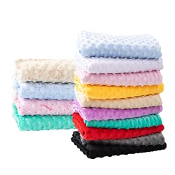 160x 50cm Beanie Surface Baby Fabric Ins Handmade DIY Winter Bed Sheet Remnant Cloth Solid Color Plush