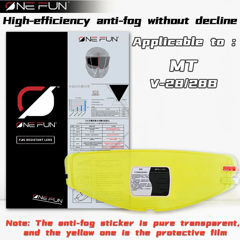 Helmet Visor Film Anti Fog for MT THUNDER 4 SV MT-V-28 Motorcycle Helmet Antifog Lens Film Accessories