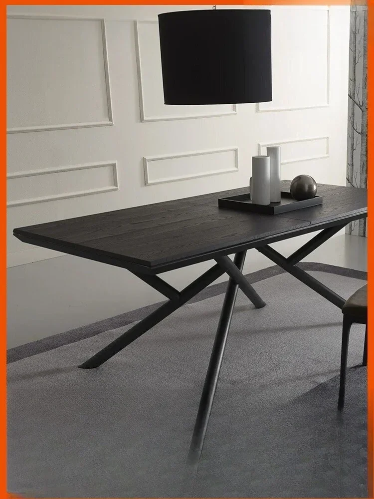 Multifunctional dining table, invisible foldable, rock slab dining table that does not take up space, small household