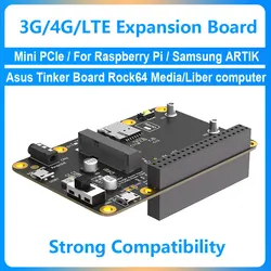 Raspberry Pi 3G/4G/LTE HAT Mini PCIe Expansion module 40GPIO For Samsung ARTIK /Rock64 /Asus Tinker /Latte Panda