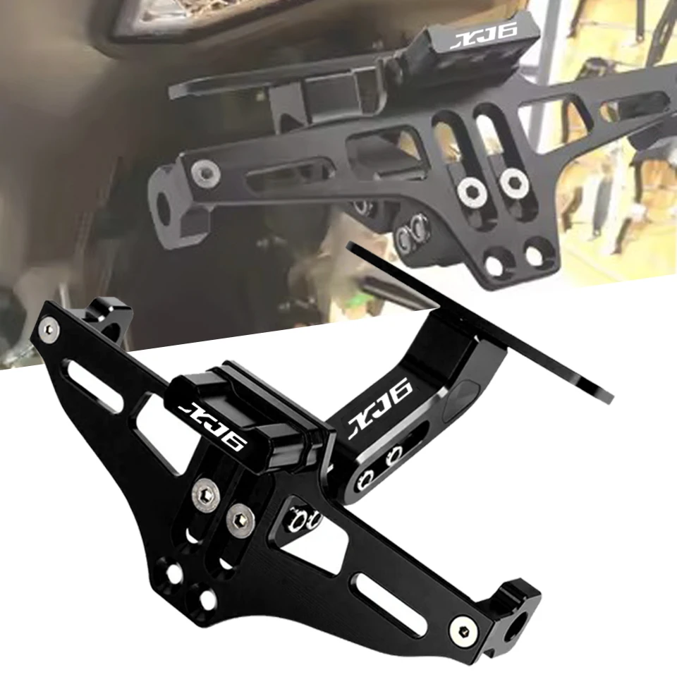 Para yamaha xj6 xj6f xj6n desvio 2009-2014 motocicleta ajustável traseiro cauda arrumado suporte da placa de licença suporte luz led