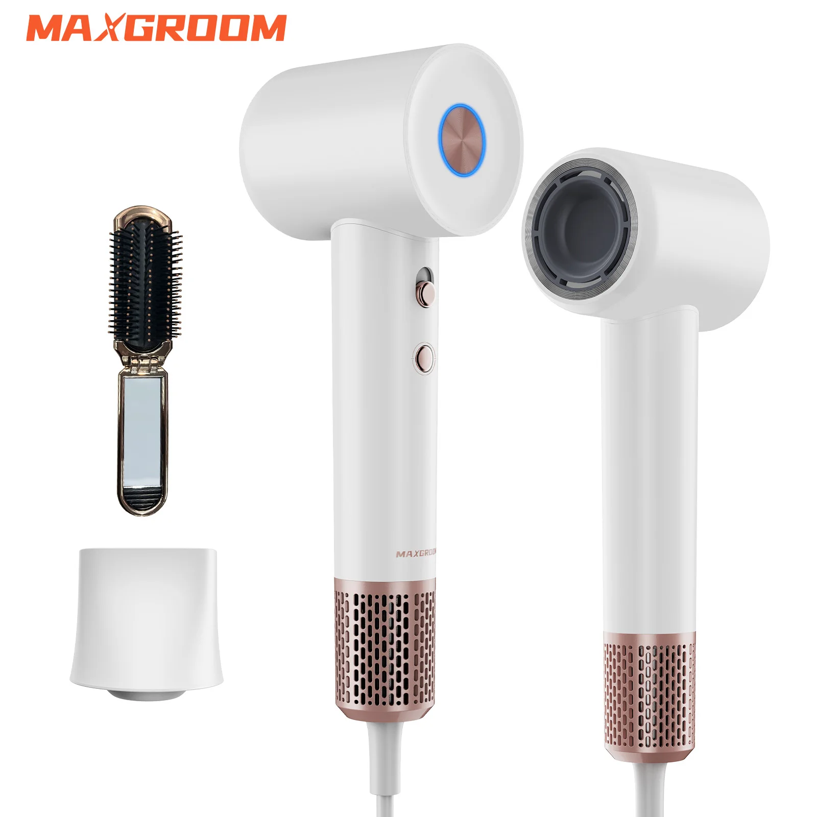 MAXGROOM 1500W High Speed Hair Dryer Power 110000 Rpm Fast Drying Anion 200 Milion Negative Ions Hair Care Quick Drye Hair Dryer