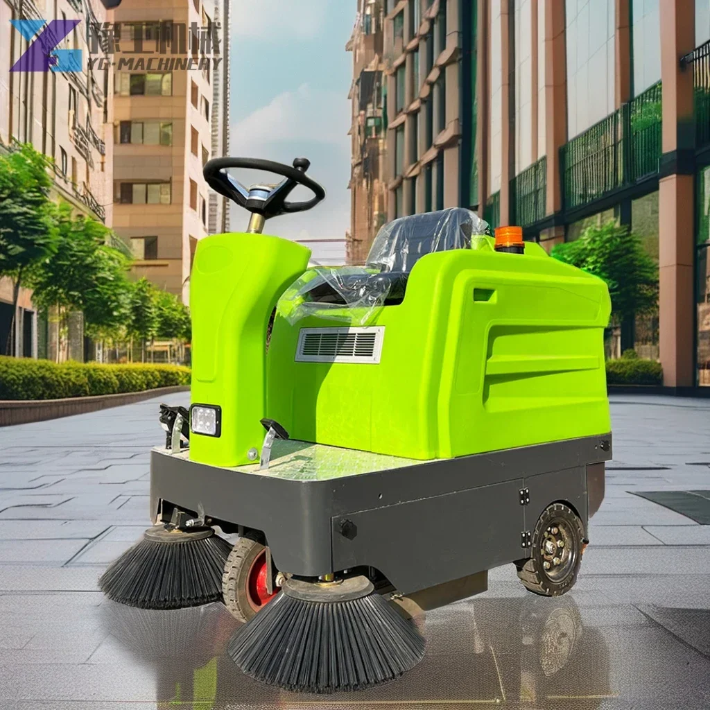 

YG Industrial Grade Community Street Sweeper Малошумная подметальная машина с сильной щеткой по краям и аккумулятором для управления собственным сроком службы