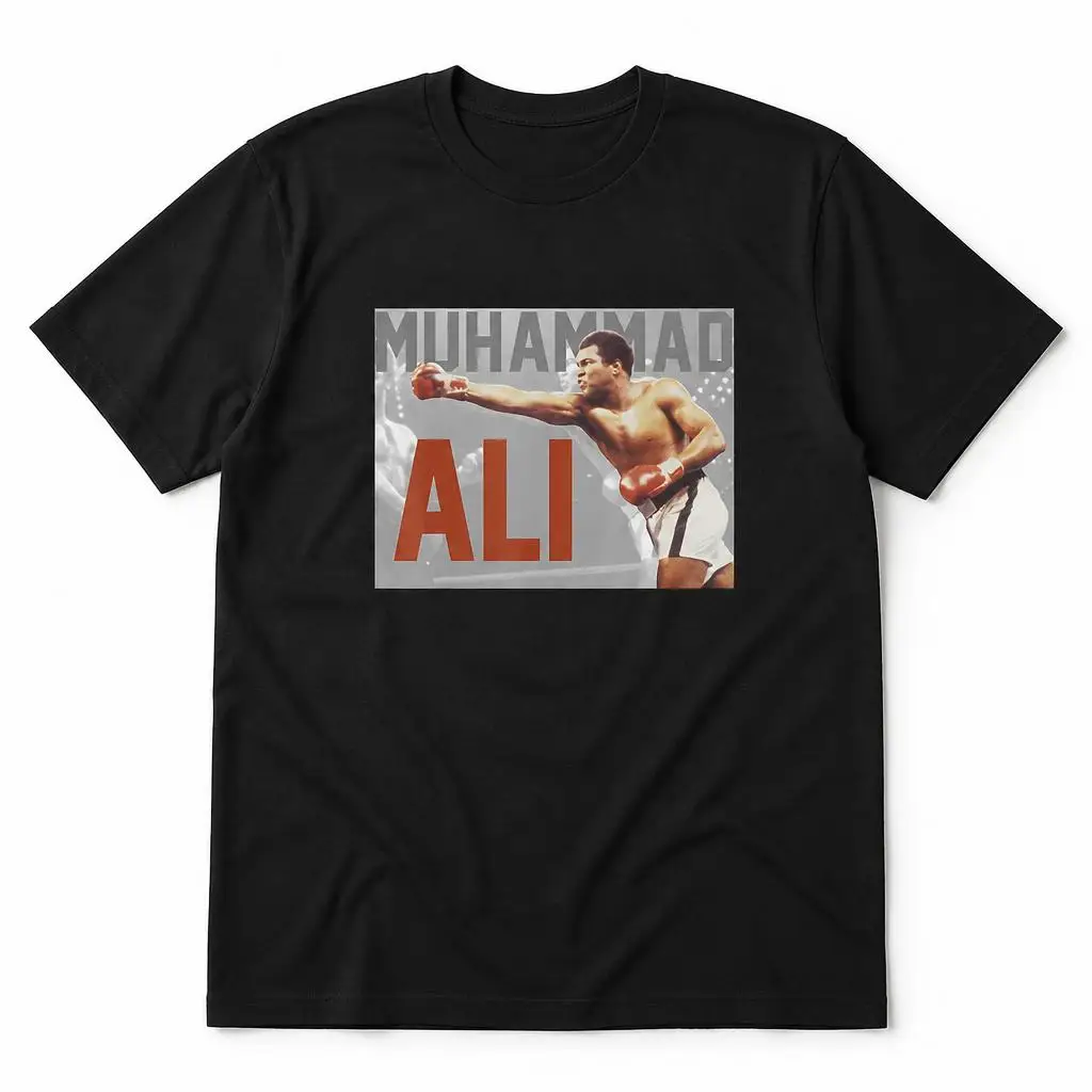 Muhammad-Alis Boxer T Shirts Casual Tees Short Sleeve Round Collar T-Shirt Pure Cotton Tops