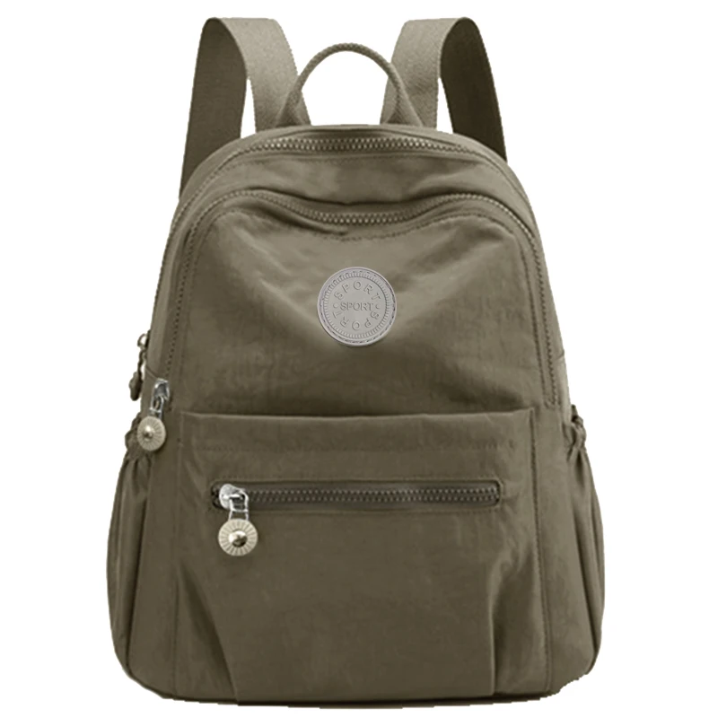 Daily Wear Simple Solid Tone Womens Backpack Fashion Lightweight Design, Portable Layout for Outdoor Leisure and Student Use