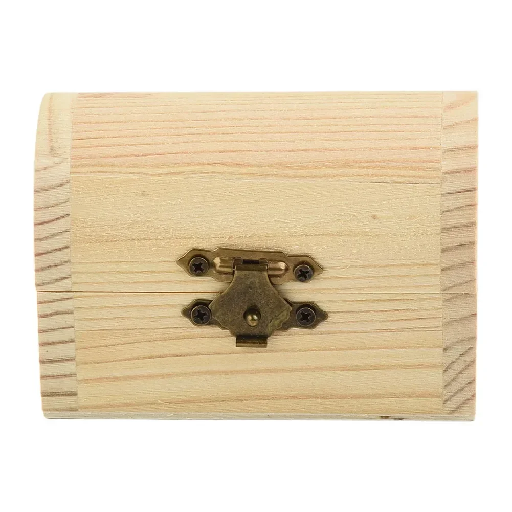 1x Đồng Bằng Gỗ Gỗ Hình Vòng Cung Móc Hộp Bảo Quản Thủ Công Hộp Quà Tặng Gia Đình Đa Năng Trang Sức Đồ Lặt Vặt Mỹ Phẩm Hộp Lưu Trữ
