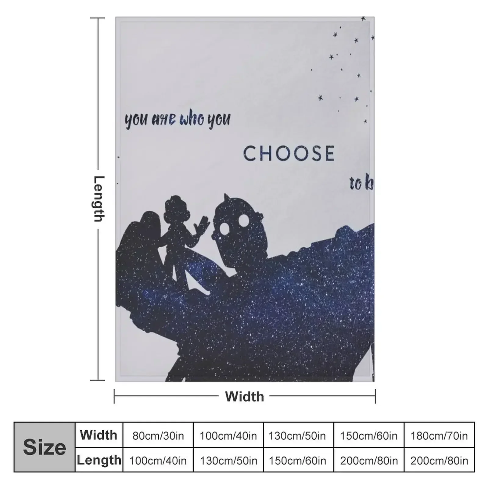 you are who you choose to be - the iron giant Throw Blanket Heavy Giant Sofa Soft Luxury Brand Blankets