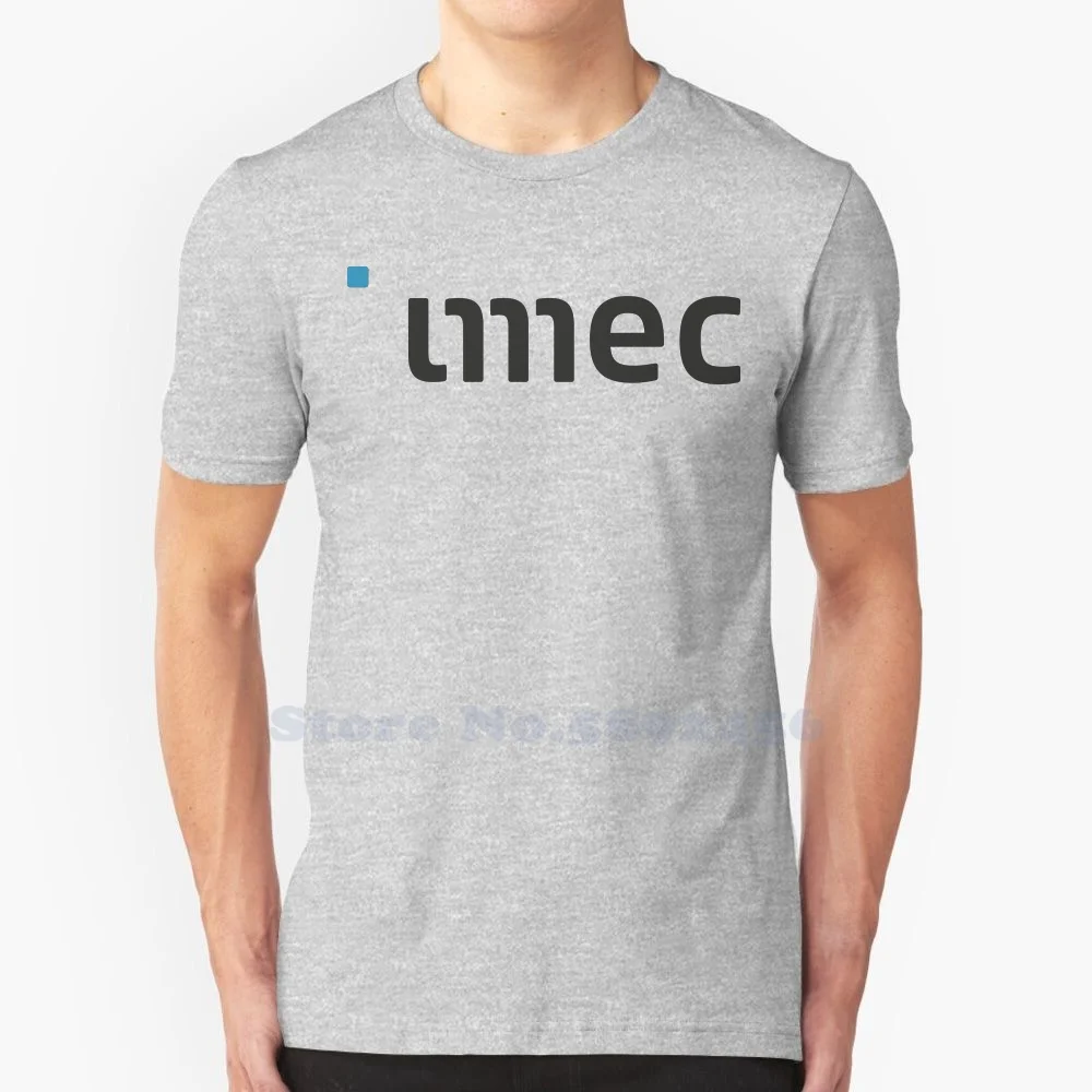 Повседневная Уличная одежда Imec, футболка с принтом логотипа, графическая футболка из 100% хлопка