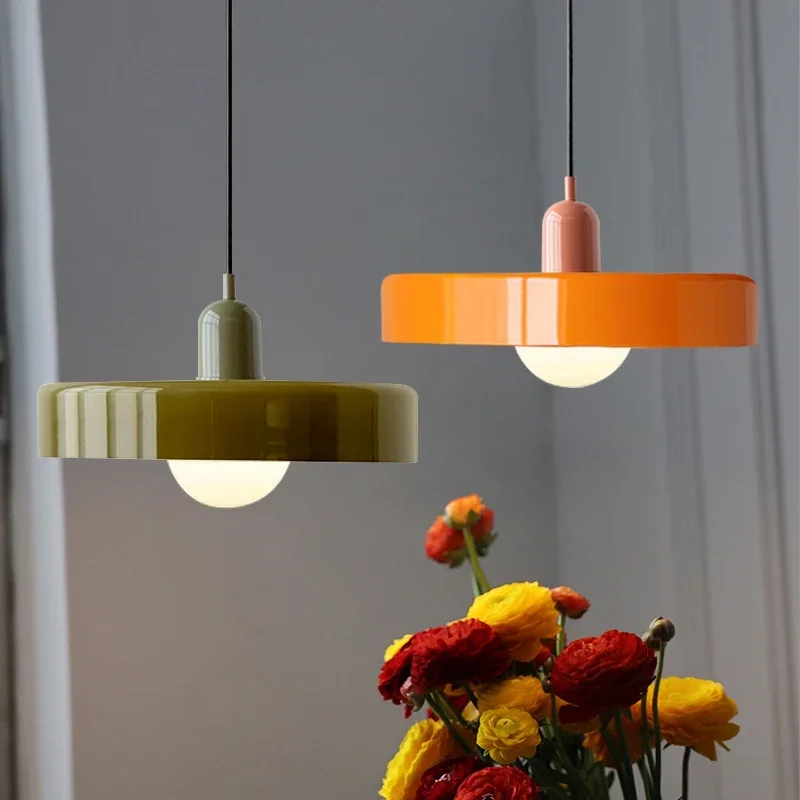 Nordic Glass Pendant Lights 35CM Dining Room Hanging lamp For Bedrooms Living Rooms Study Indoor Home Decoration Fixtures Lustre