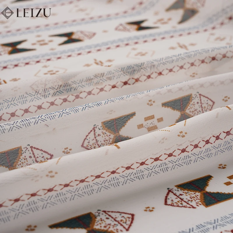 0,5M/2M/1M/0,5M Vintage chiffon print stof vakantie stijl voor doe-het-zelf jurken, shirts, pyjama\'s, hemdje rokken, strandrokken
