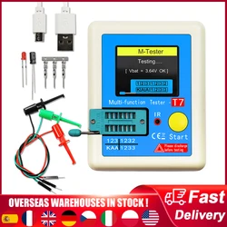 LCR-T7 Transistor Meter Multi-meter Capacitance Resistance Tester Diode Triode Capacitor Resistor Transistor LCR NPN PNP MOSFET